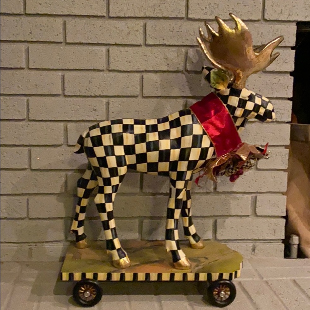 MacKenzie-Childs 26.25" Hand-Painted Moose